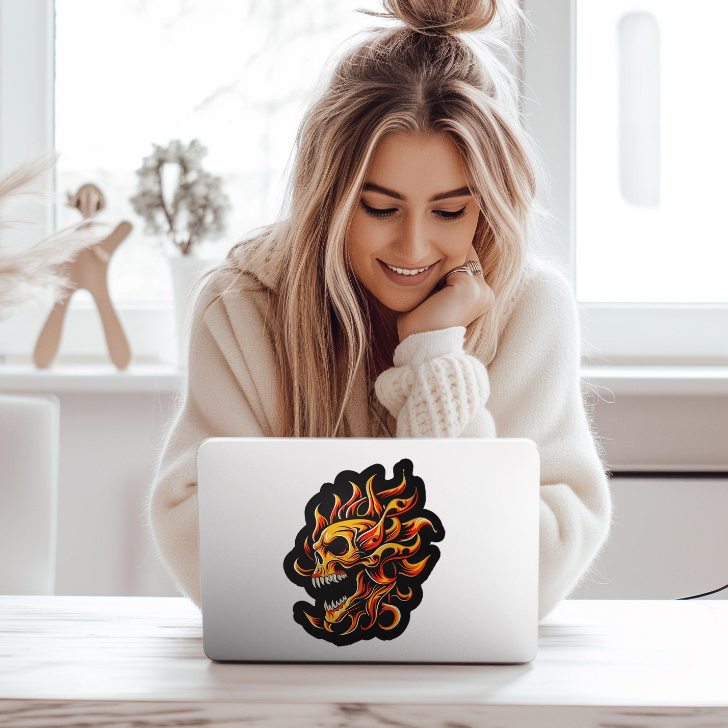 Flame Skull - Decal
